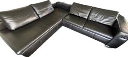 Premium-Ledersofa zum Ausziehen und elektr. Liegeposition