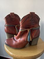 Leder Stiefel Tamaris 37 Rost braun rot