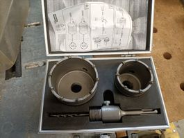 Schlagbohrkronen Set 2 Stk. 60/80 mm neuwertig in Koffer