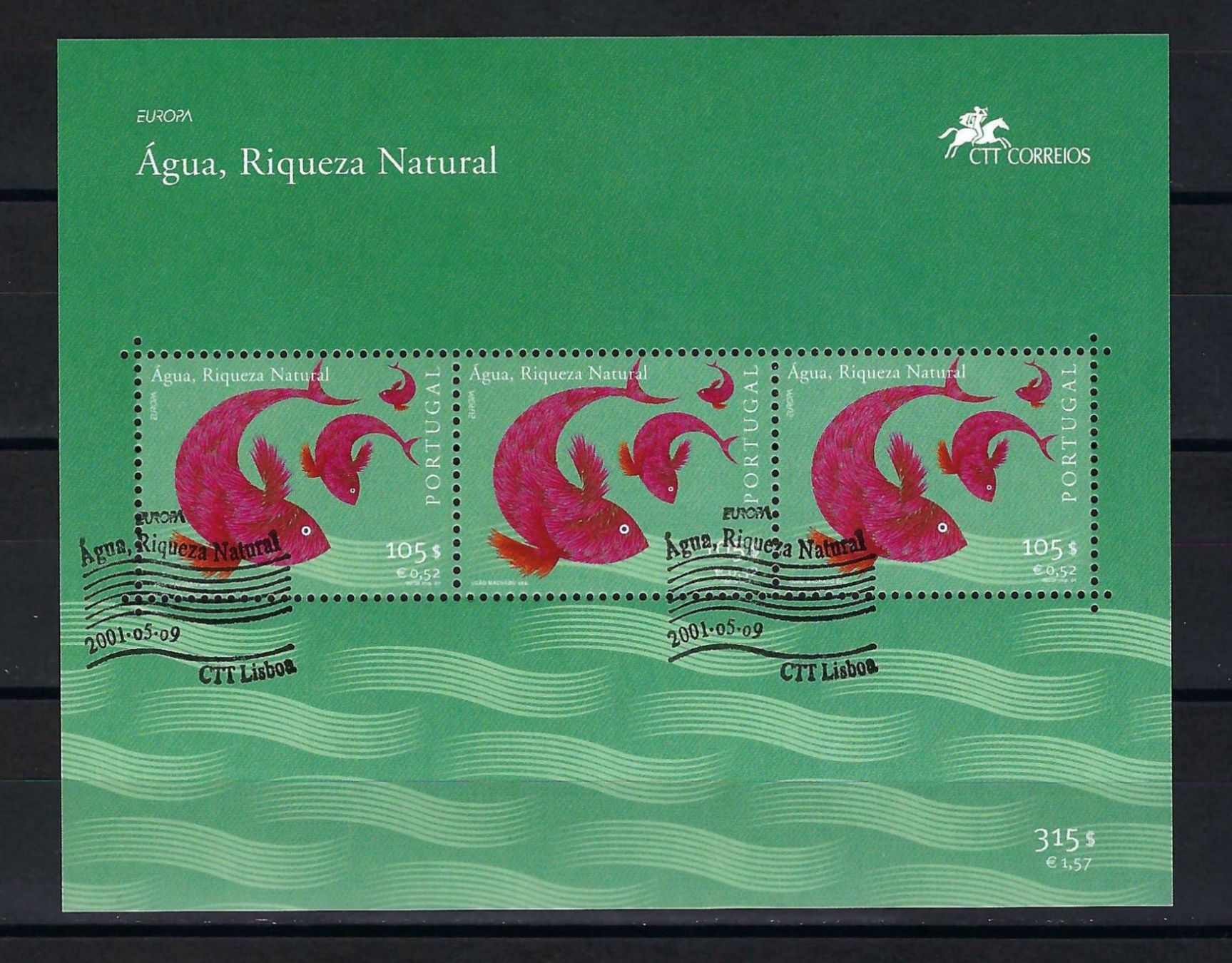 Tutti i francobolli: Portugal 2001, Block MNH** – Nuovo (secondo la descrizione) da Laupersdorf venduto da Rc.Jb
