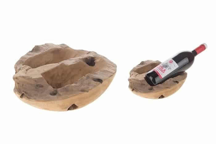 Weingestelle & -ständer: Weinflaschenhalter Teakholz two – Neu und originalverpackt aus Hagenbuch ZH von CRDSchweiz