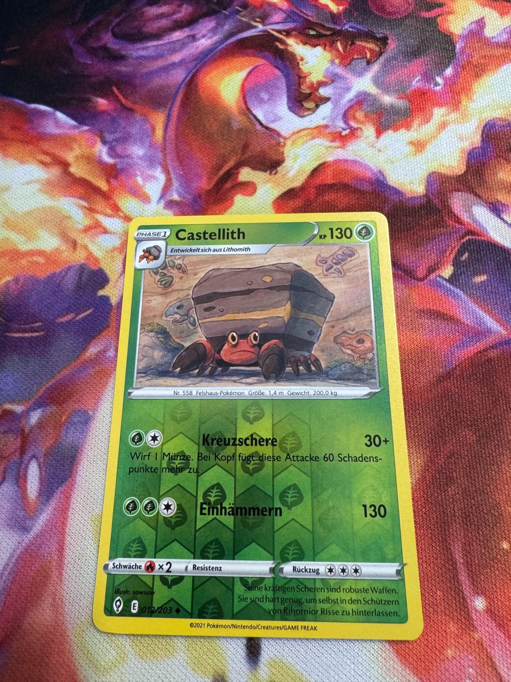 Pokémon Carte collezionabili: Castellith (EVS 012) / Reverse Holo / Drachenwandel – Nuovo (secondo la descrizione) da Bülach venduto da CherryBlu