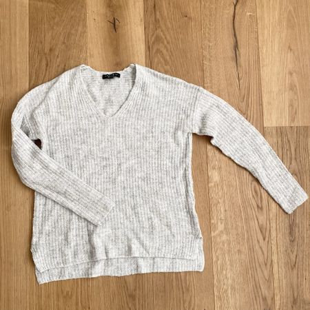 Amisu Strickpullover, Grösse XS, hellgrau