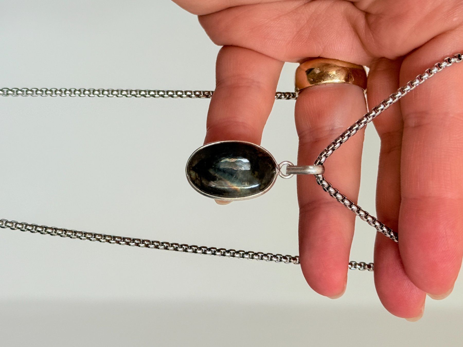Catenine: Labradorite Gemstone Handmade Jewelry necklace – Nuovo e nell'imballaggio originale da Genève venduto da AGBERG 8
