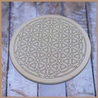 Geschenk "Blume des Lebens" - Holzbrett