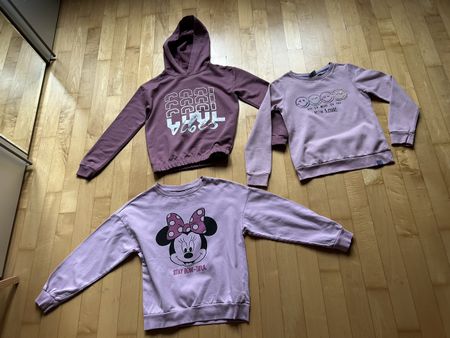 Für Girls: 3 verschiedene Pullover, Gr. 146/152
