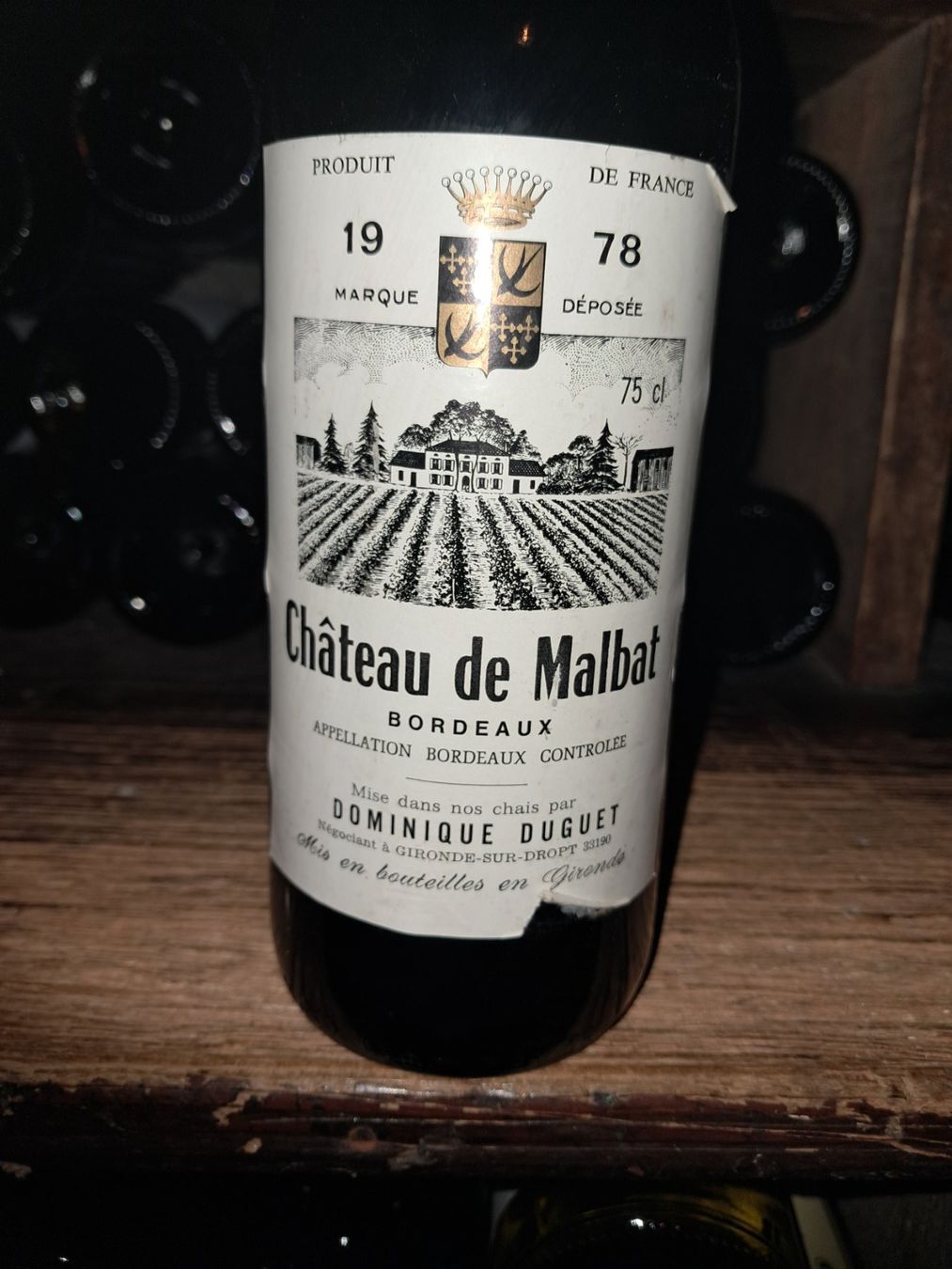 Vino: Château de Malbat Bordeaux 1978 – Nuovo e nell'imballaggio originale da Le locle venduto da juliensaran 1