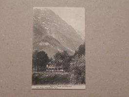 Karte Glarus Gasthaus Bergli 1907