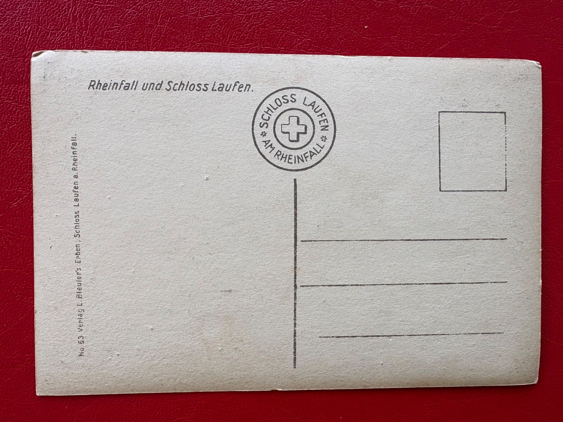 Cartoline postali: Rheinfall und Schloss Laufen – Usato da St-Légier-La Chiésaz venduto da Theo005 1