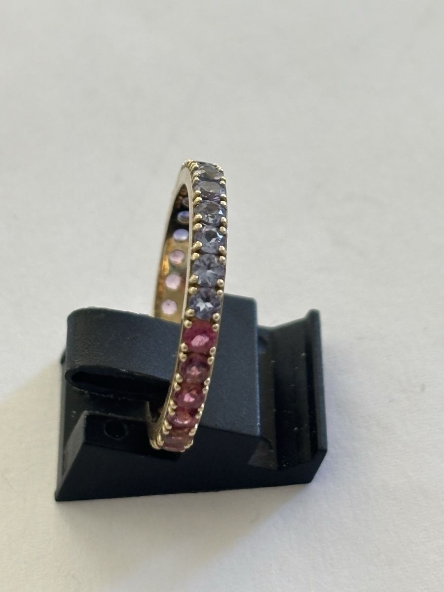 Anelli: Ring 8 Karat Gelbgold Saphir – Usato da Langnau am Albis venduto da flusspflege 3