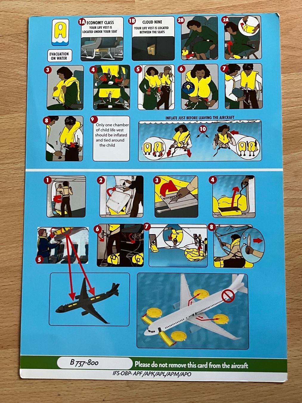 Documenti: Ethiopian B737-800 Safety Card – Usato da Zürich venduto da Classic_Collection_Zurich 1