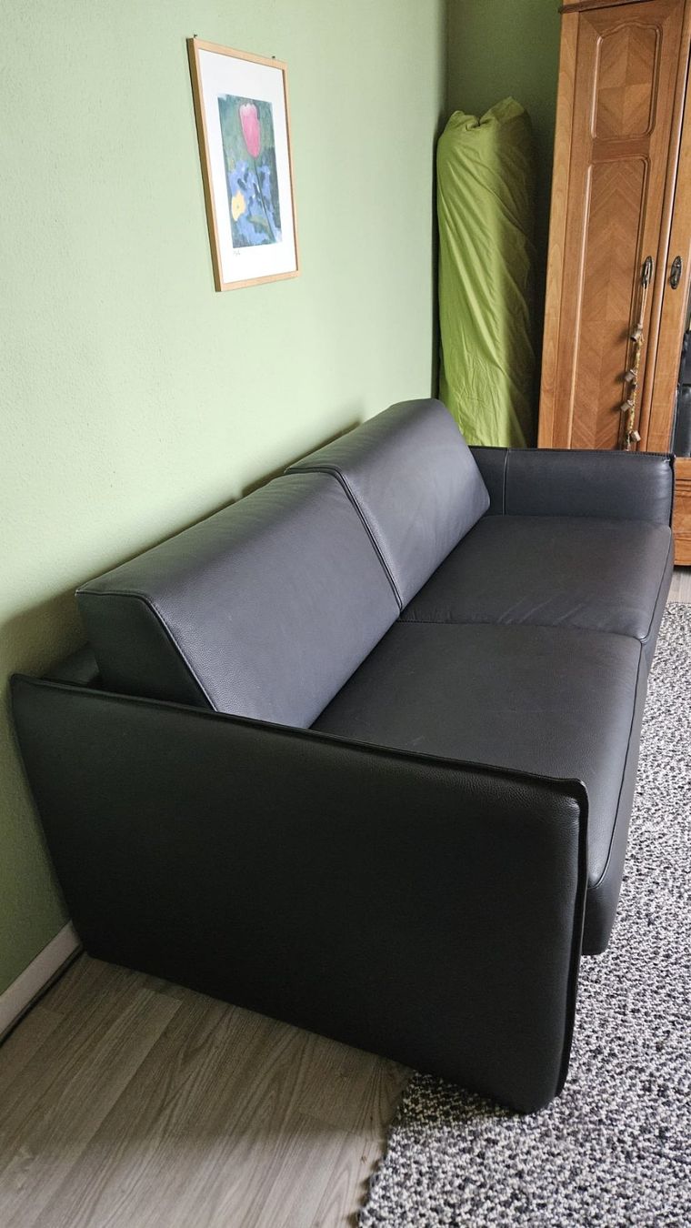 Divani: Bettsofa Leder schwarz – Usato da Dietikon venduto da Fischhaber 1