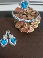 Schmuckset, Herz,  Kette, Armband, Ring, Ohrringe