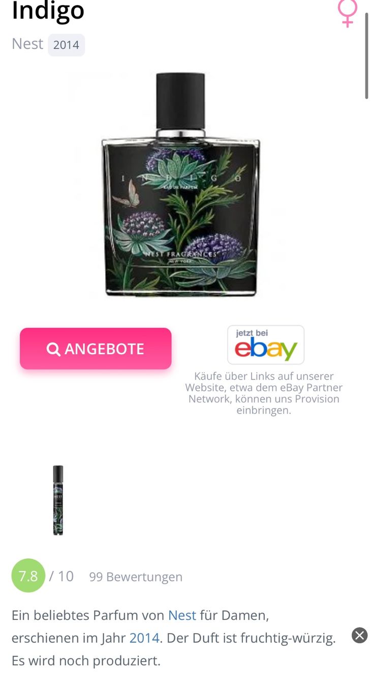Parfums & Eau de Toilette: Nest Indigo EDP Duftprobe - 2 ml – D'occasion à Zürich par deruja 2