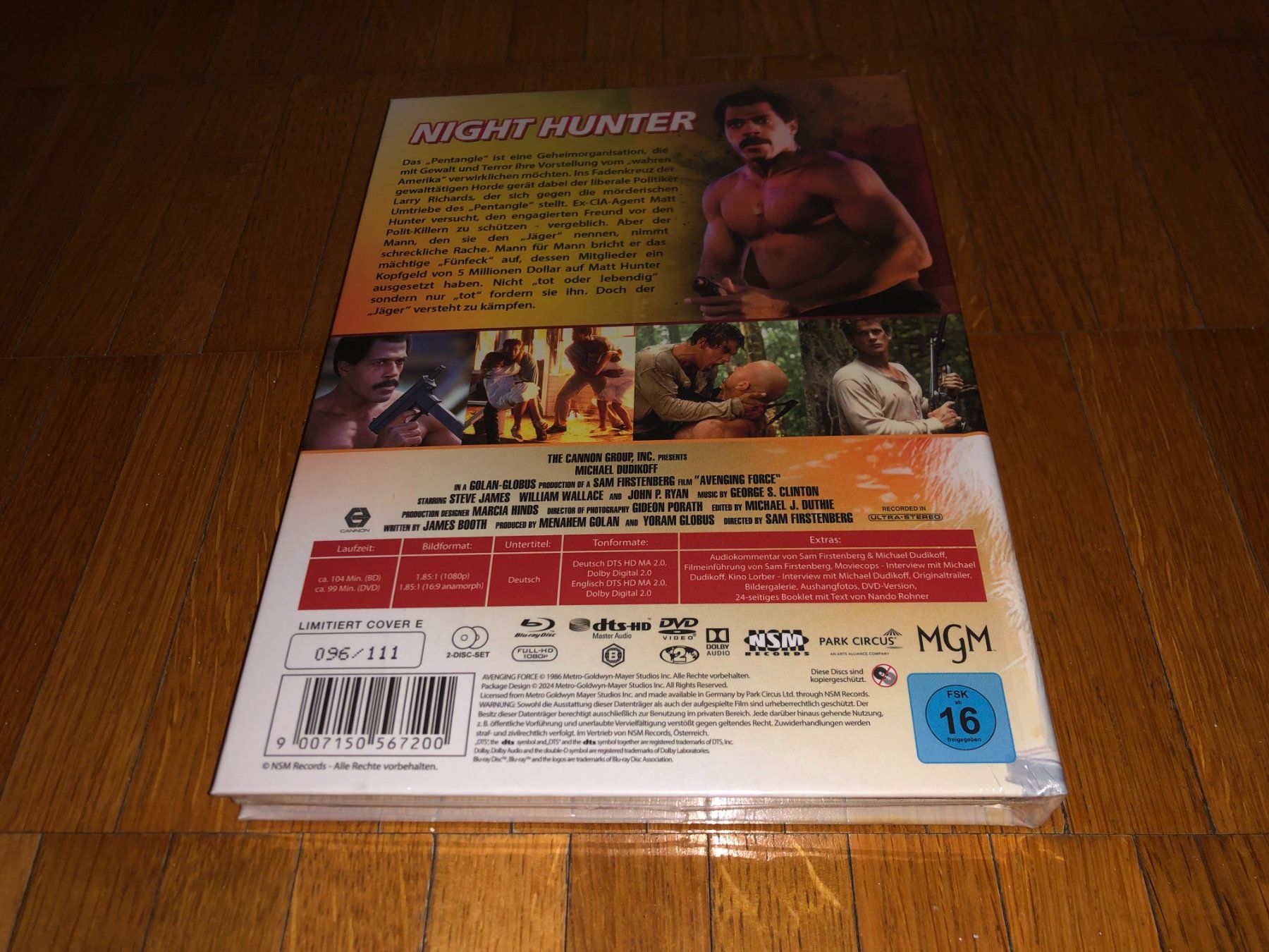 Tutti i DVDs: Night Hunter - Avenging Force - MEDIABOOK - E - UNCUT – Nuovo e nell'imballaggio originale da Basel venduto da havsok 1