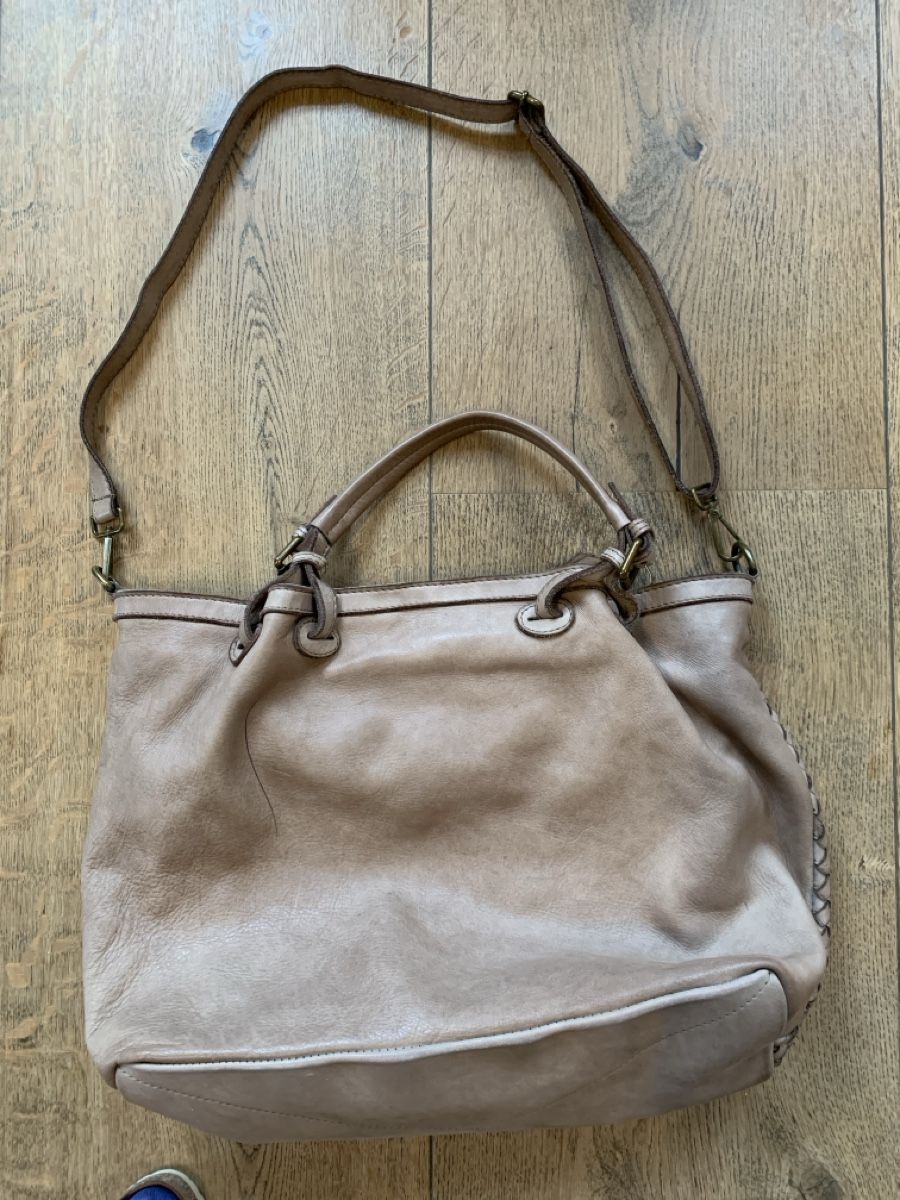 Borse da donna: Ledertasche, taupe – Usato da Thierachern venduto da reten 1