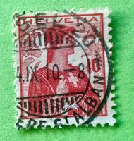  Nr.120 Brustbild der Helvetia mit Schwert GESTEMPELT    