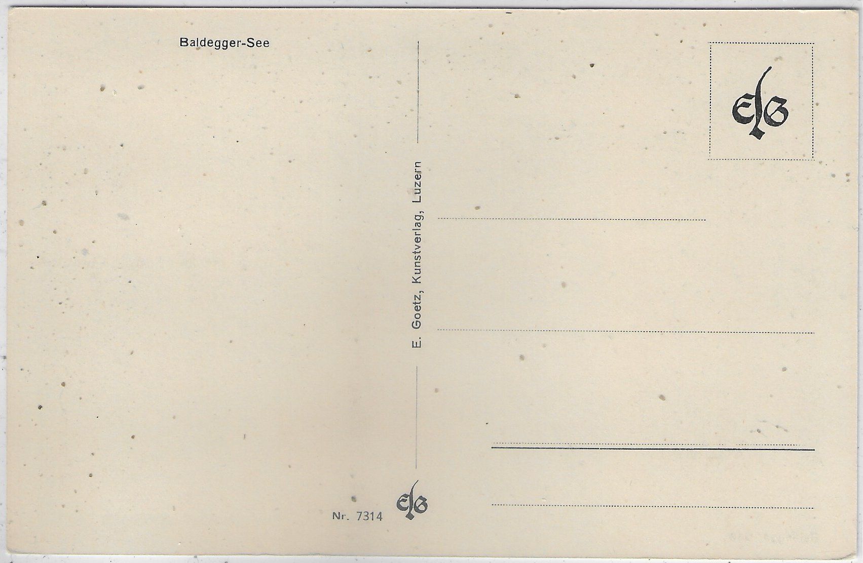 Cartoline postali: Baldegger-See und die Alpen – Usato da Ettingen venduto da Kartenplanet 1
