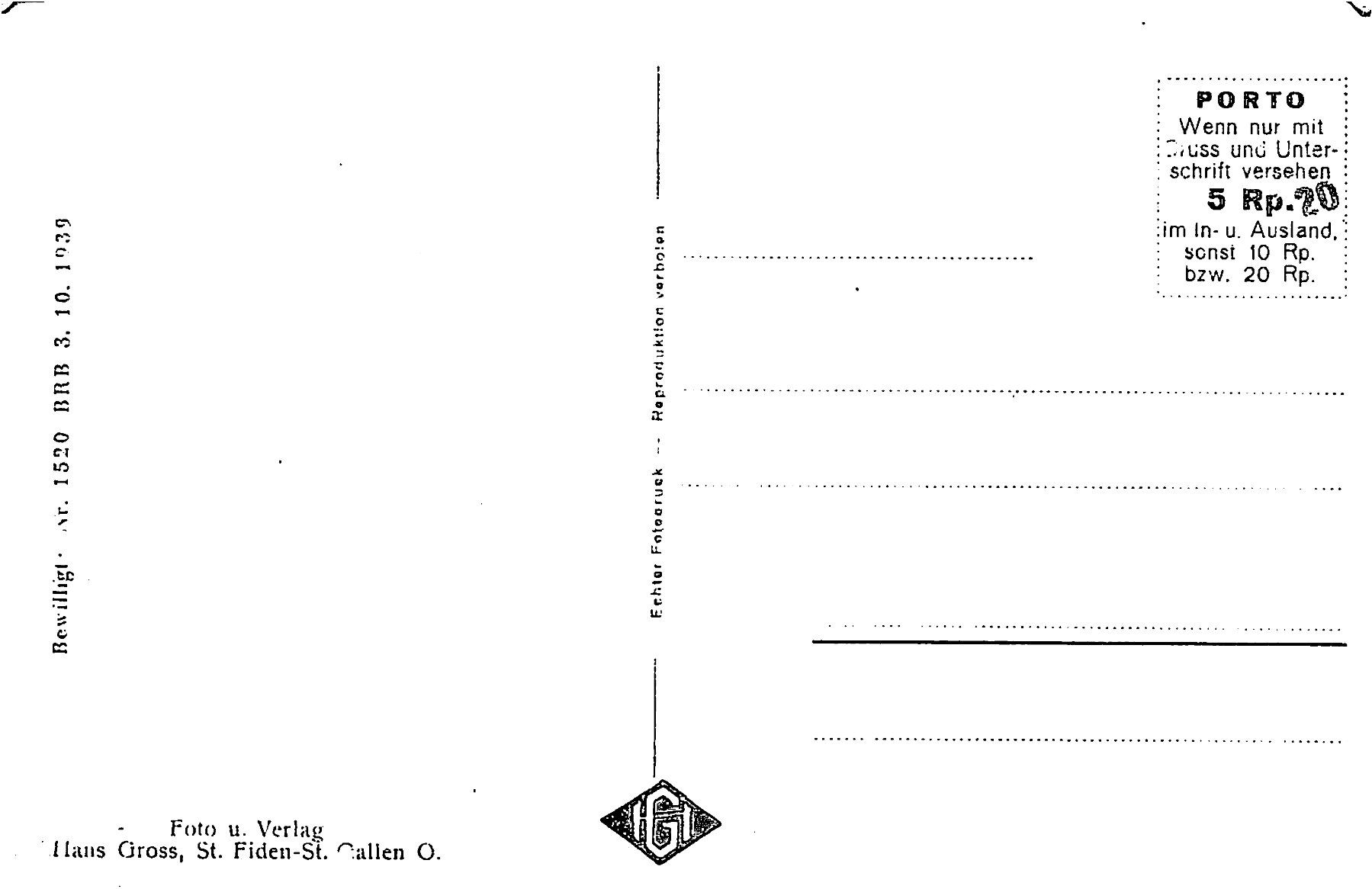 Cartoline postali: Chur – Usato da Ottikon b.Kemptth. venduto da Neptun1974 3