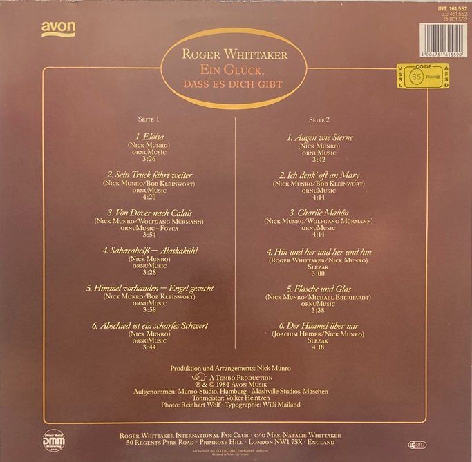 Dischi in vinile: 4x LPs Roger Whittaker – Usato da Grüningen venduto da azulmarron 1