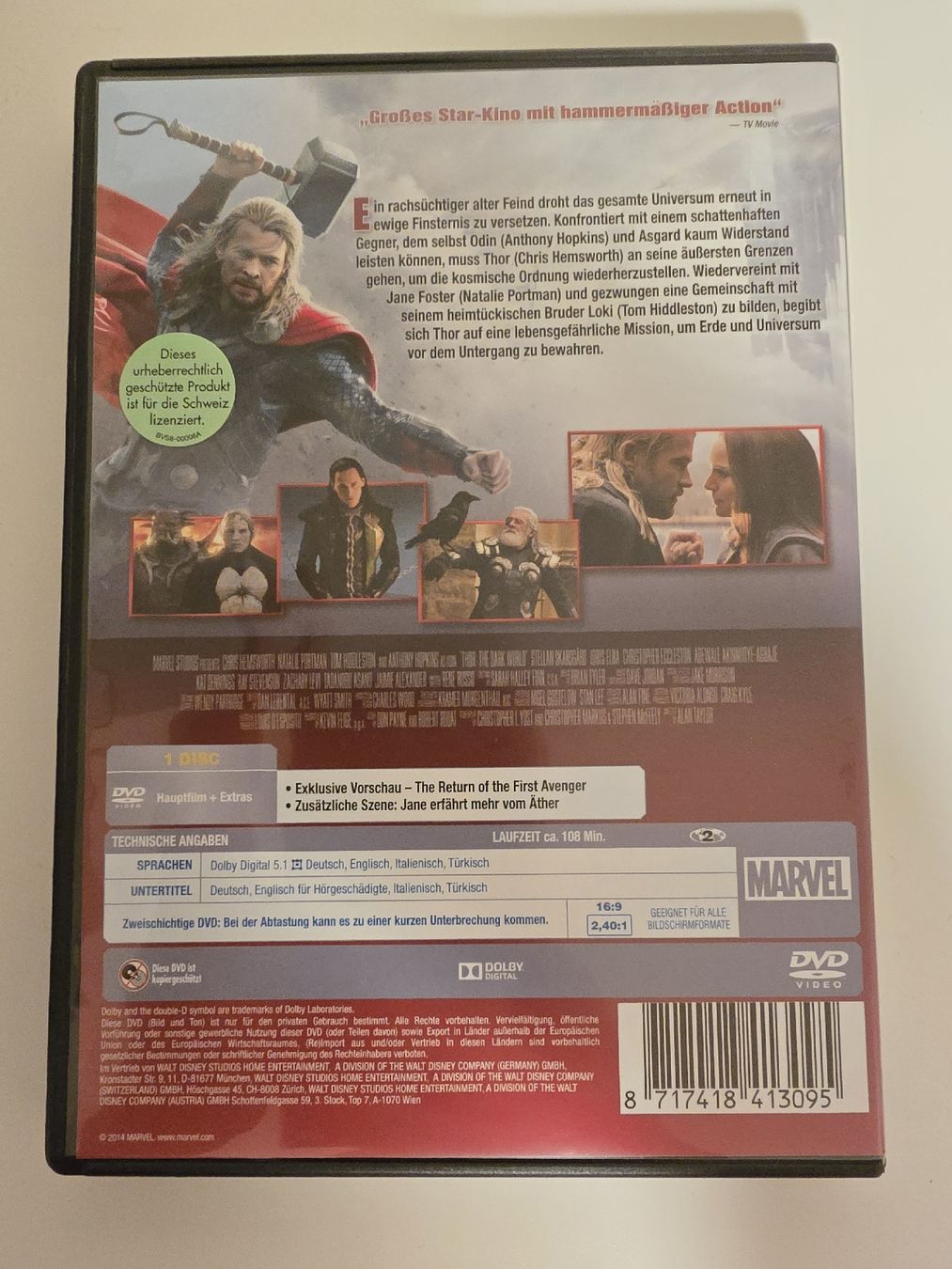 Tutti i DVDs: DVD - Thor the dark Kingdom – Usato da Regensdorf venduto da isatoby9591 1