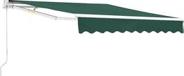 Gelenkarmmarkise Bitonto 250x200cm mit Handkurbel Dunkelgrün