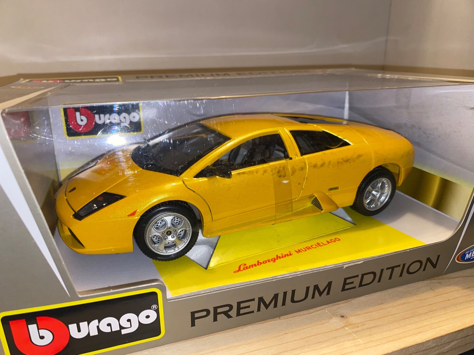 Lamborghini Modellini d'auto: Lamborghini Murcielago 1/18 gelb metallic – Nuovo (secondo la descrizione) da Wohlen AG venduto da PrivatSammlung