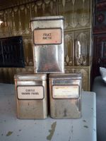 3 x ancienne boîte de stockage pharmacie