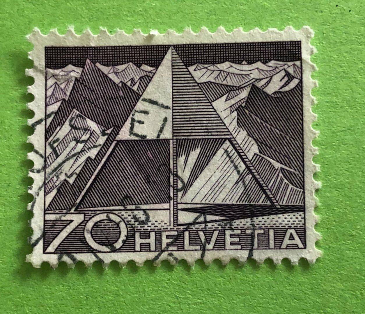 Tutti i francobolli: Nr.308 mit Stempel Triangulationspunkt Technik und Landschaf – Usato da Aarau venduto da Billa007