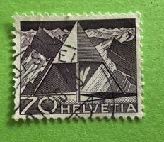 Nr.308 mit Stempel Triangulationspunkt Technik und Landschaf