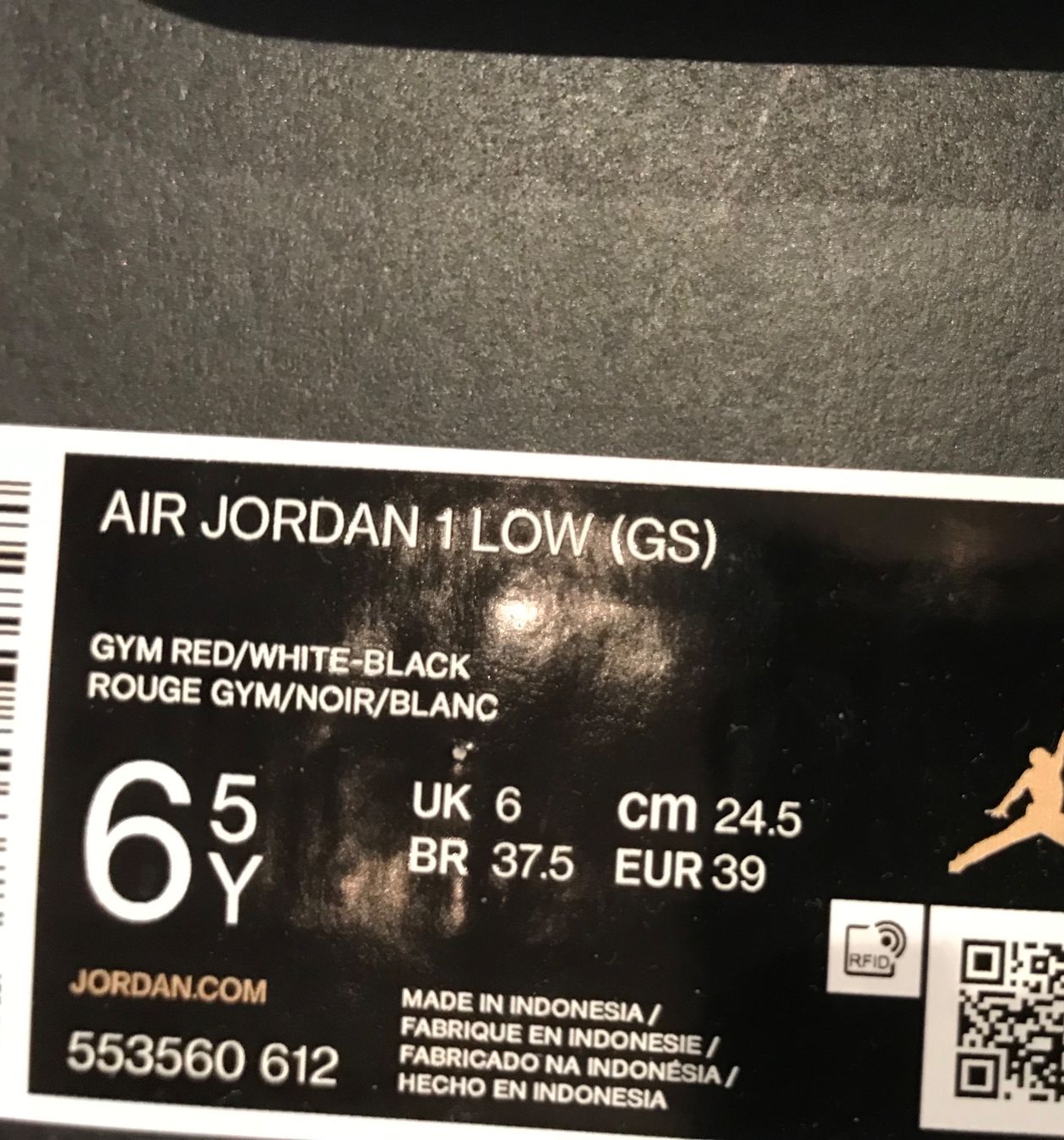 Jordan Damenschuhe: Air Jordan 1 Low Bred Toe EU 39 – Gebraucht aus Au SG von alphajoker 7