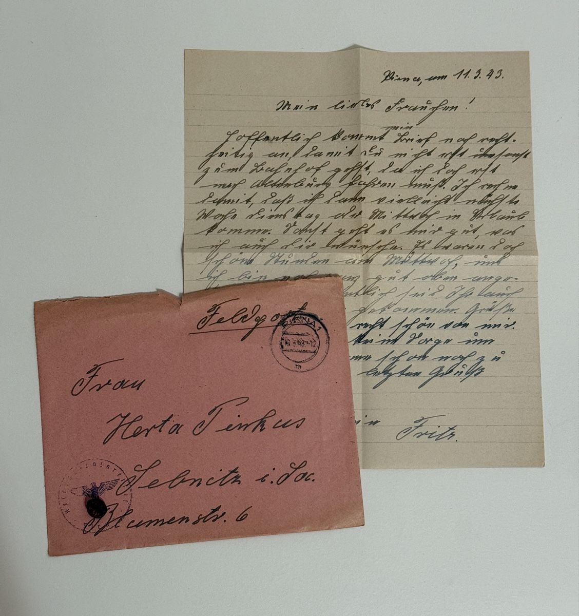 Documenti: 2. Weltkrieg Konvolut Feldpost – Usato da Goldach venduto da igwhitestar 1