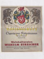 Etikette für Wein - Oppenheimer Krötenbrunnen /bd