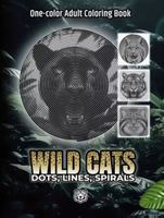 Malbuch-wilde Katzen- Punkte-Linien-Spiralen-kreative Kunst-