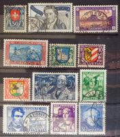 PRO JUVENTUTE 1925-33: Lot de timbres oblitérés