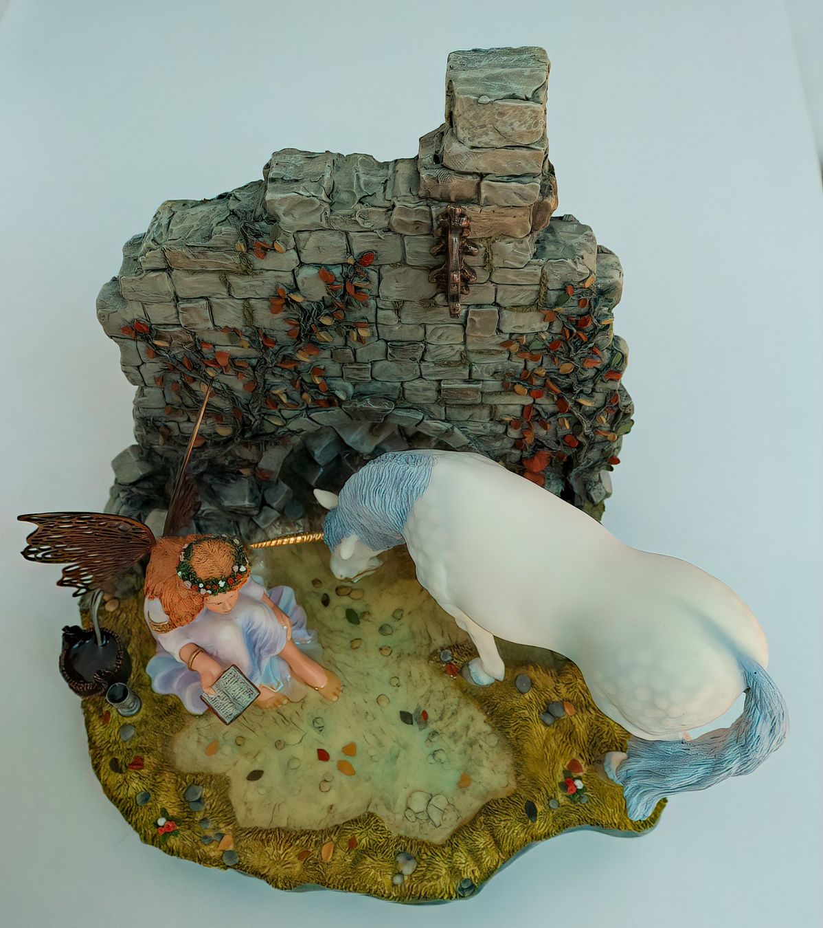 Sculture & Statue: FANTASY WORLD® - Figurine: Elfe mit Einhorn – Nuovo (secondo la descrizione) da Rotkreuz venduto da Radus24 1