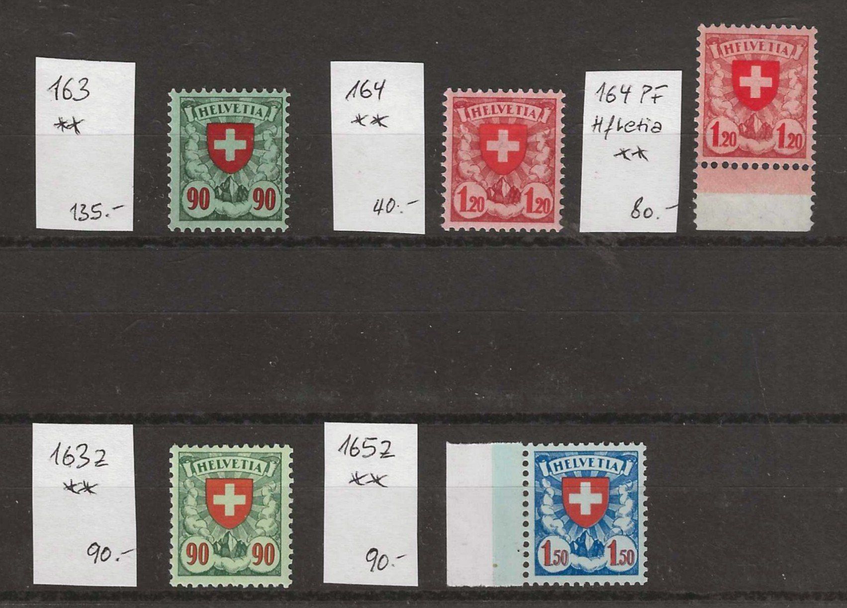 Tutti i francobolli: Lot Wappenmuster - postfrisch ** KP 435.-- – Usato da Gümligen venduto da Geniusbuy