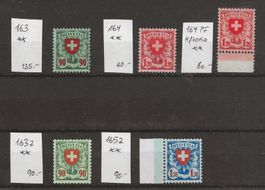 Lot Wappenmuster - postfrisch ** KP 435.--