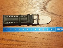 22mm Bracelet de montre en cuir