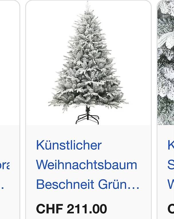 Tutte le decorazioni: Kunst-Tannenbaum neu  – Usato da Luzern venduto da VStore 1