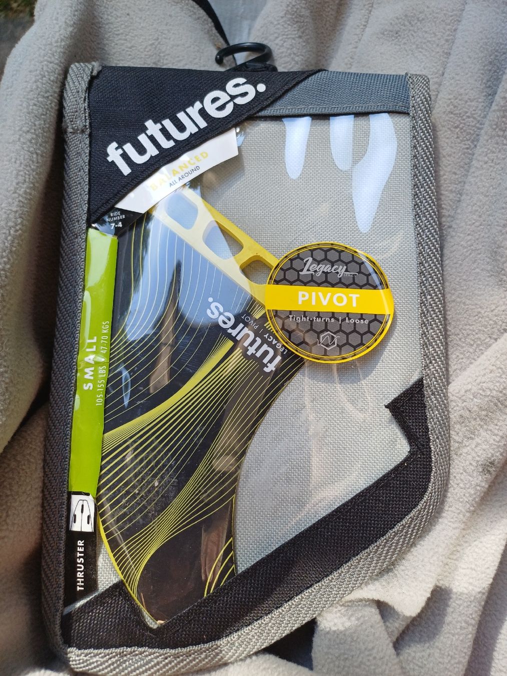 Tavole da surf e di nuoto: Ailerons Futures Legacy Pivot Thruster Small – Usato da Pravidondaz (Salins) venduto da maceoparker2013