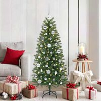 vidaXL Weihnachtskugel-Set 61 stk. 150 LEDs Warmes WeiÃŸ Ã˜