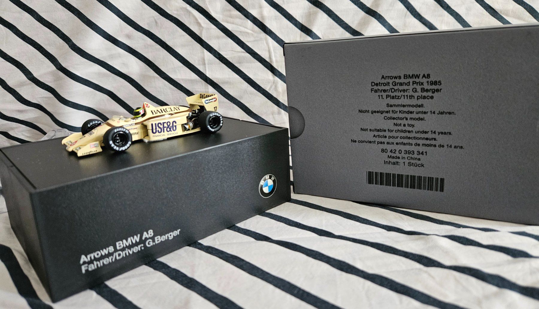 BMW Modellini d'auto: Arrows BMW A8 G. Berger 80420393341 – Nuovo e nell'imballaggio originale da Minusio venduto da demi0110 5
