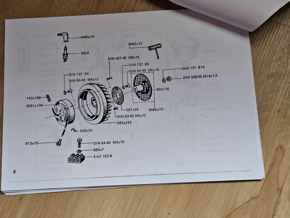 Aebi. Ersatzteilliste zu MAG Motoren. Kaufen auf Ricardo