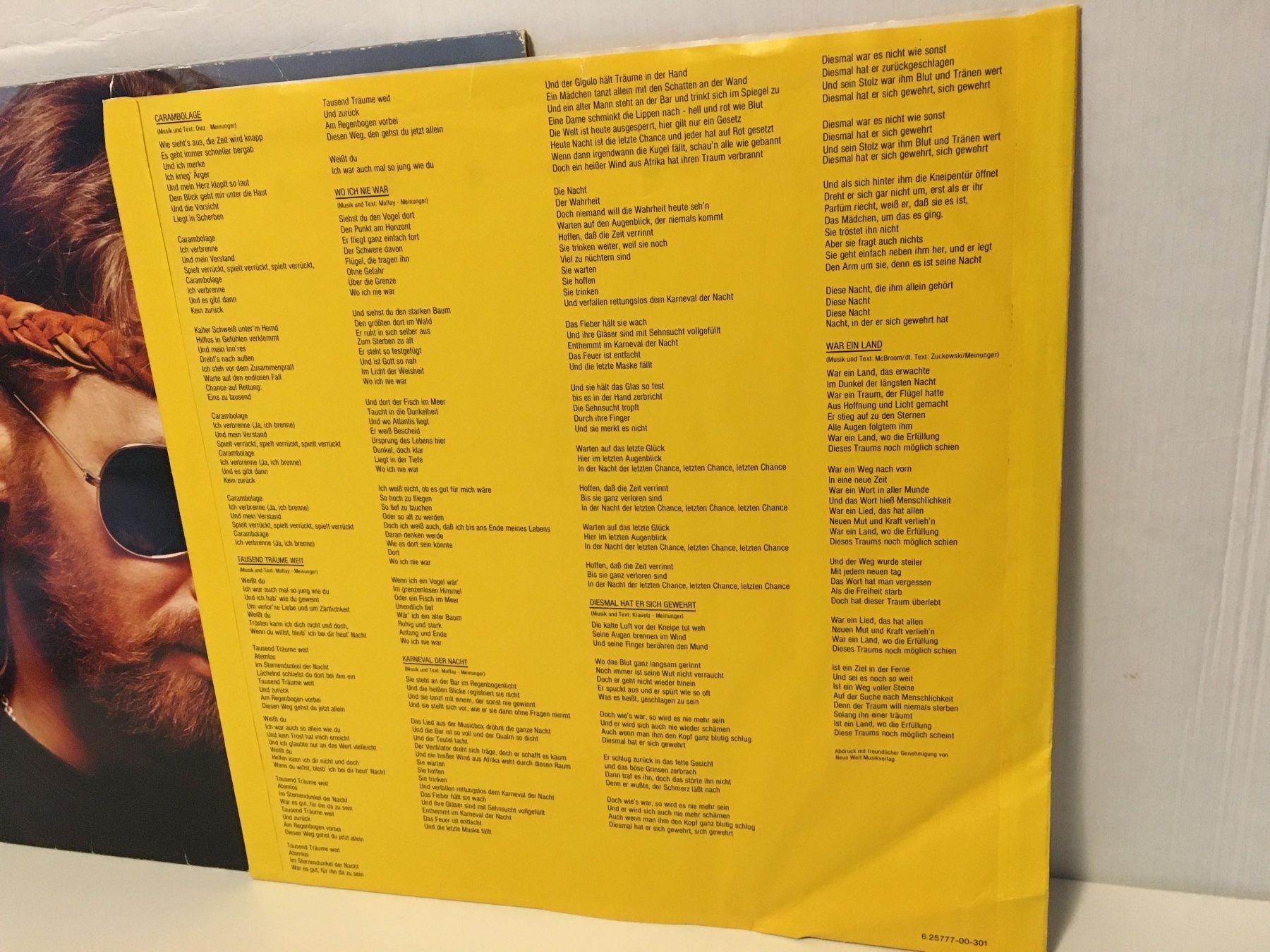 Dischi in vinile: Schallplatte - PETER MAFFAY - CARAMBOLAGE - TELDEC - 1984 – Usato da Andwil SG venduto da Rainboli 6