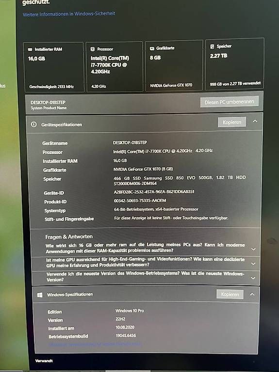 PCs: Geliebter Gaming PC – D'occasion à Dübendorf par sch_2fhz 3