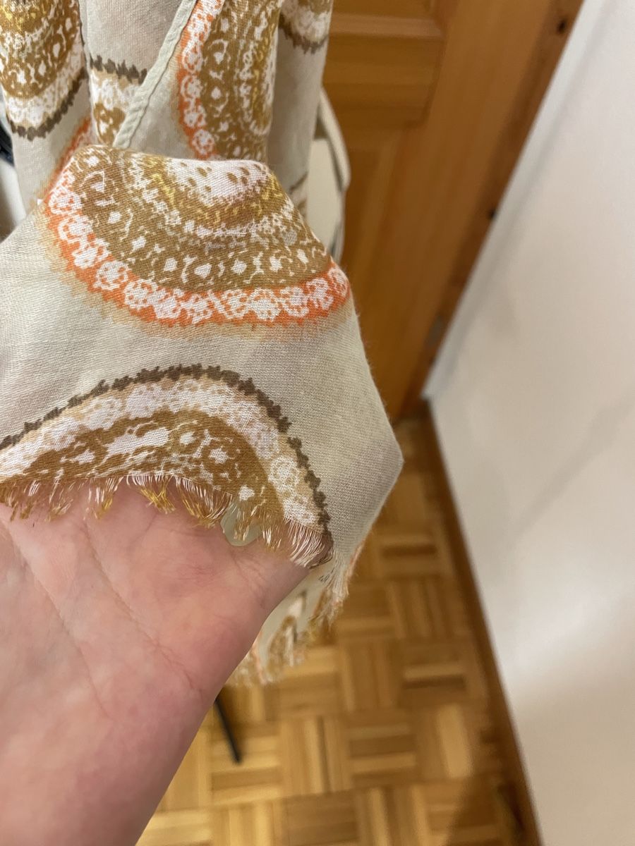 Foulard & Sciarpe: Sommerlicher Schal mit Muster, Beige/Braun – Usato da Dittingen venduto da nje_9nlt 1