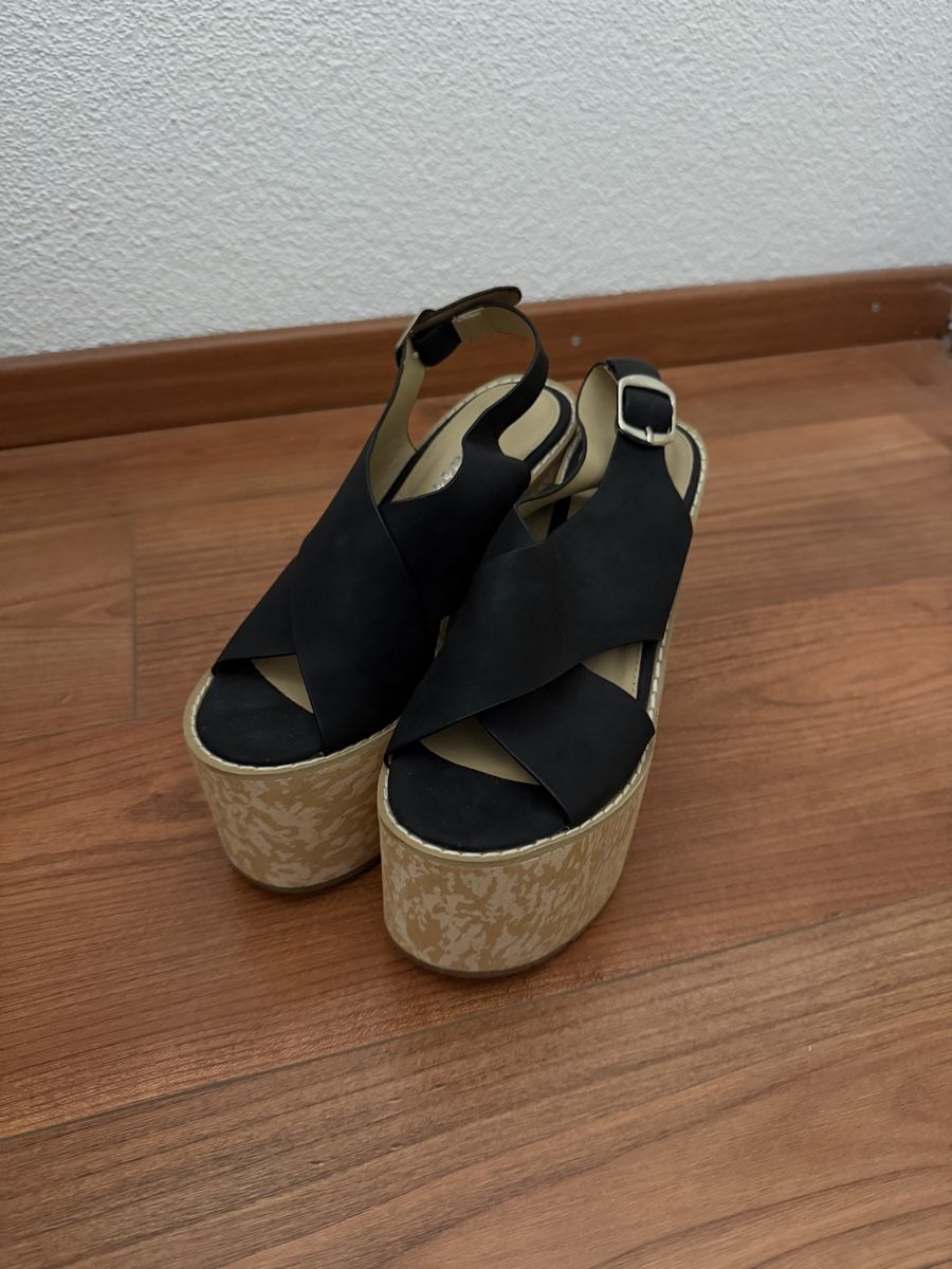 Scarpe da donna: Black Platform Block Heel Sandals Size 36 – Usato da Dänikon ZH venduto da RAFIMIKI