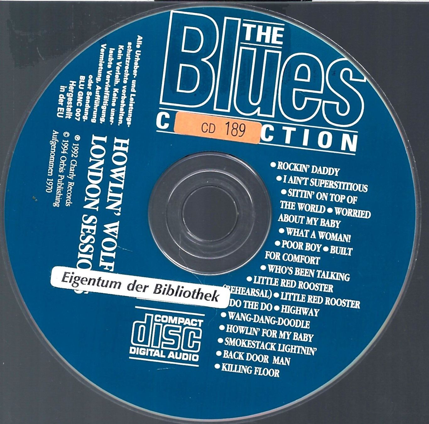CD: Howlin' Wolf LONDON SESSIONS Rolling Stones Delta Blues CD – Usato da Kandergrund venduto da Sososo 2