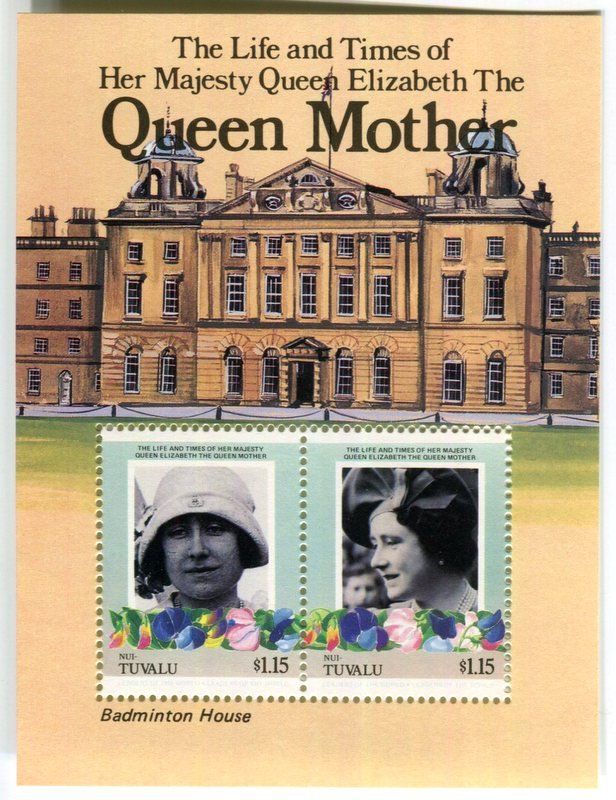 Alle Briefmarken: Block "Queen Mum". Tuvalu. – Neu und originalverpackt aus Basel von Butsch5